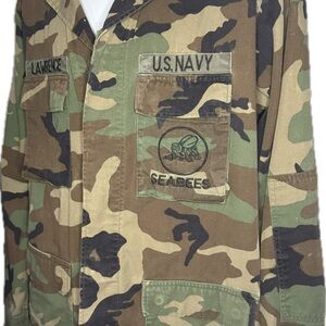 U.S. Navy Seabees Camouflage Military Jacket
